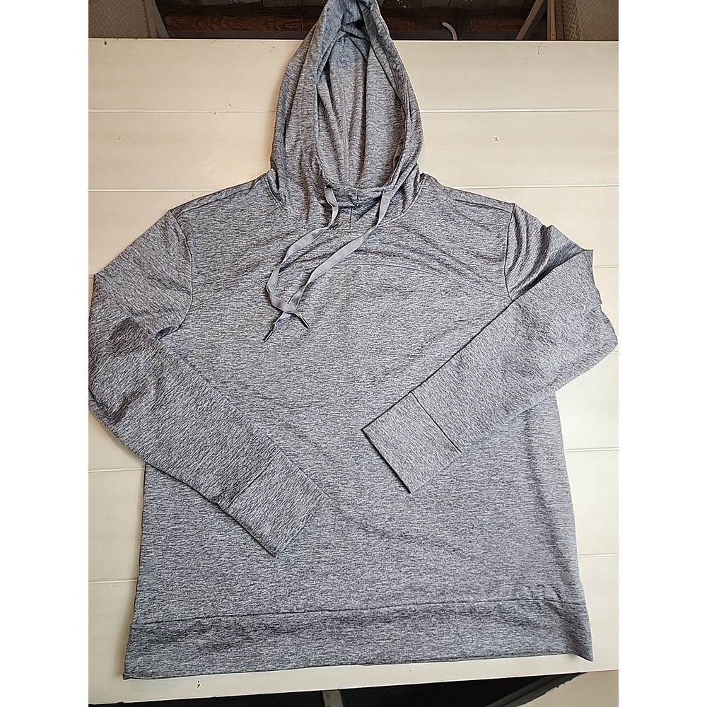 Apana Women's Lightweight Yoga Thumb Hole Hoodie Size XL Gray Athleisure Workout